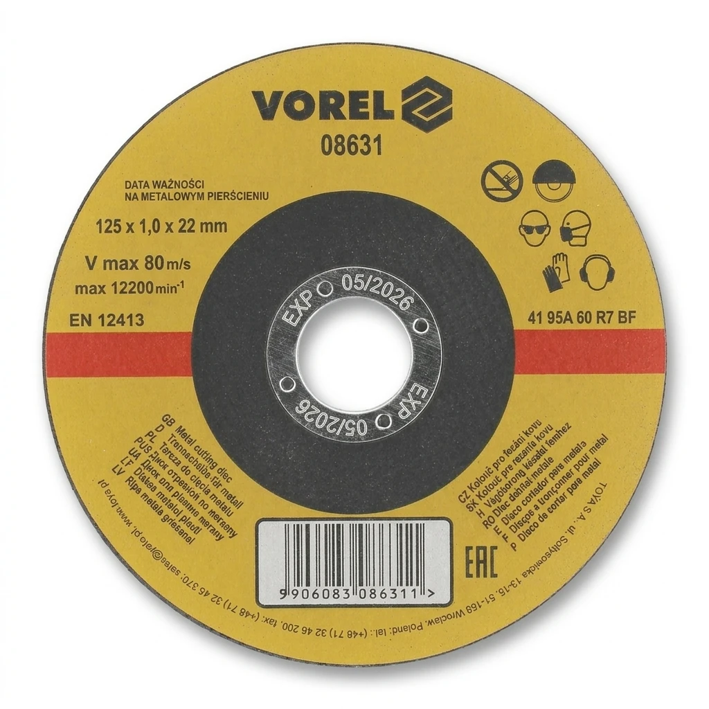 ريش قص حديد ستيل 5هــ 125 ملم  من شتور