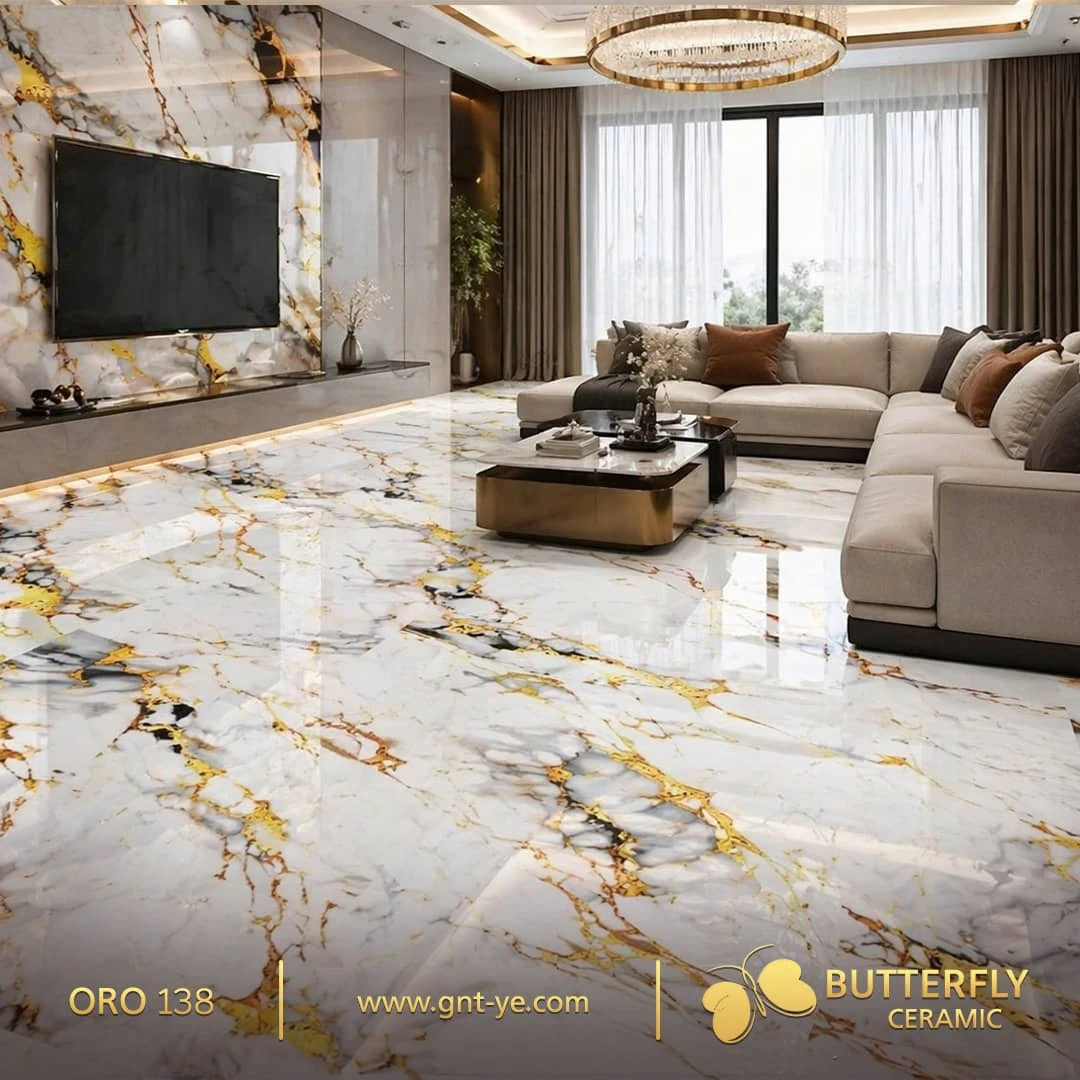 بلاط بورسلان كرستال 60×120   ماركه الفراشه حمامات وصالات