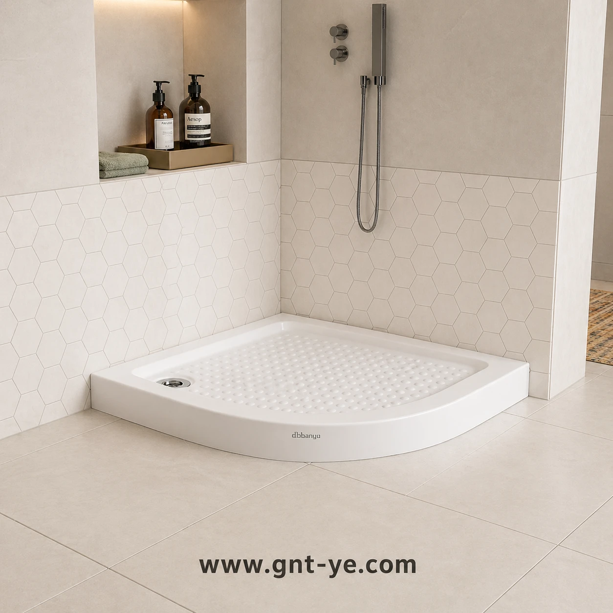 حوض قدم زاويه   70×70×11سم